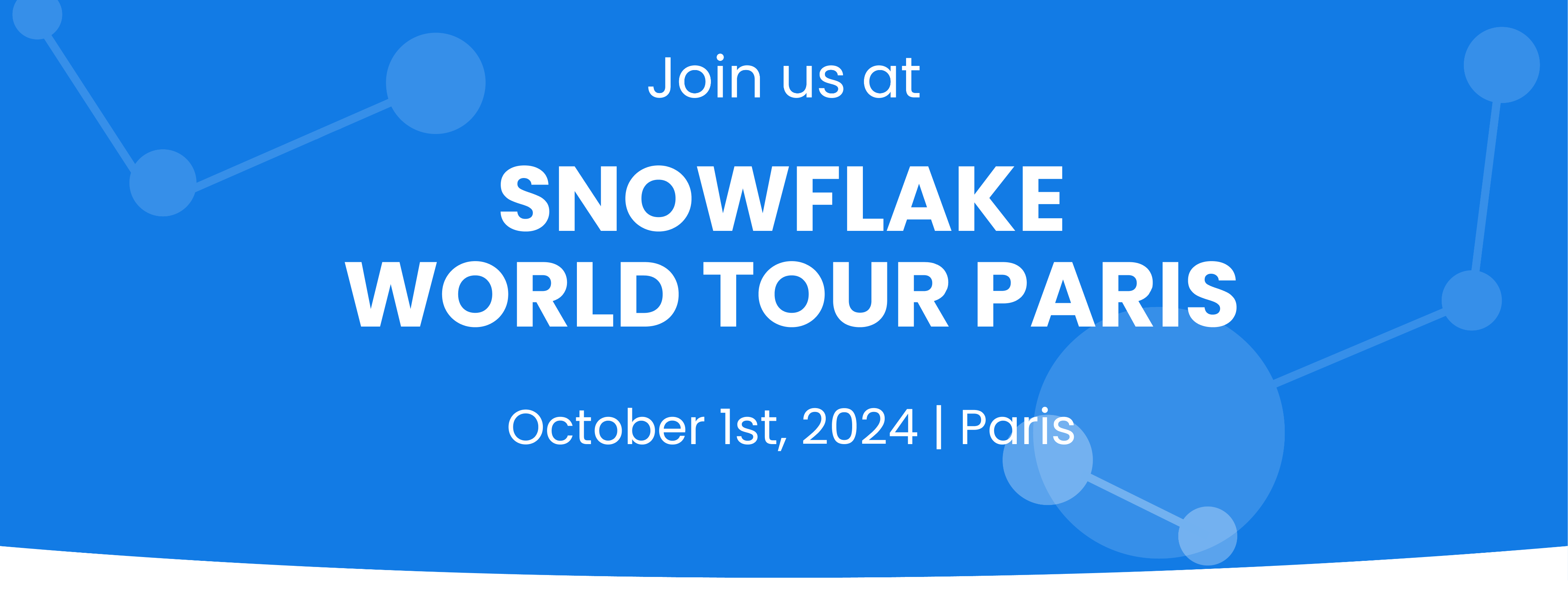 Snowflake World Tour Paris Header